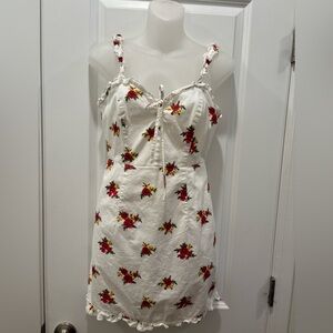 FOREVER 21 Summer dress white floral print Size Small